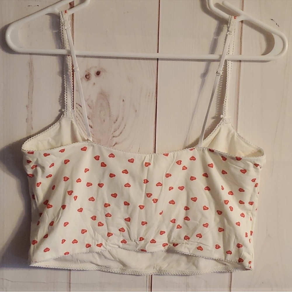 NWT SKIMS VALENTINE EDITION FITS EVERYBODY PICOT TRIM CROPPED CAMI | LARGE - Picture 13 of 15